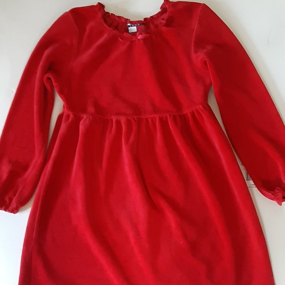 Tommy Hilfiger Red Velveteen Dress Size 5